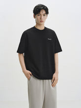 Men's Black Full Jacquard 3D Pattern T-Shirt